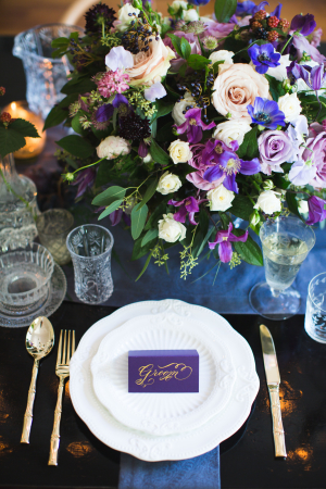 Purple and Blue Tabletop