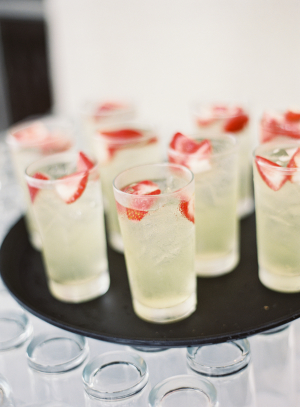 Wedding Cocktails with Strawberries