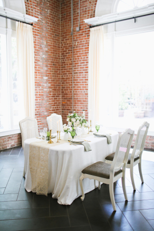 Wedding Table in Brick Loft