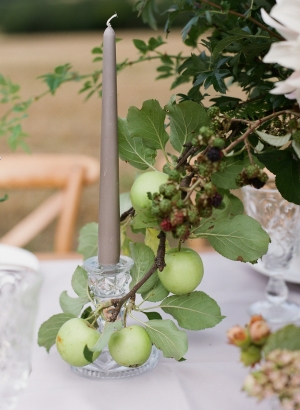 Apple and Greenery Centerpiece