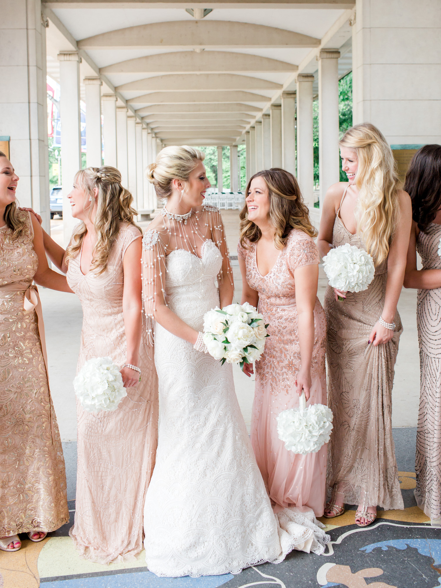 Blush Beaded Gowns
