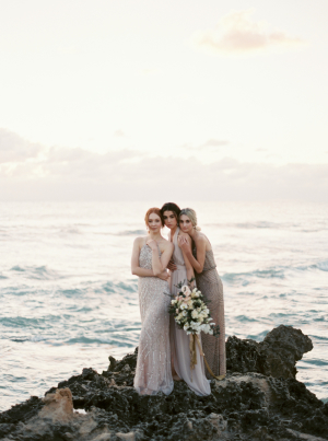 Bridesmaids on the Cliff