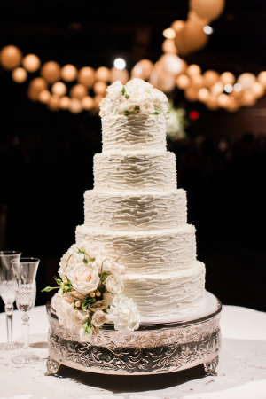 Classic White Tiered Wedding Cake