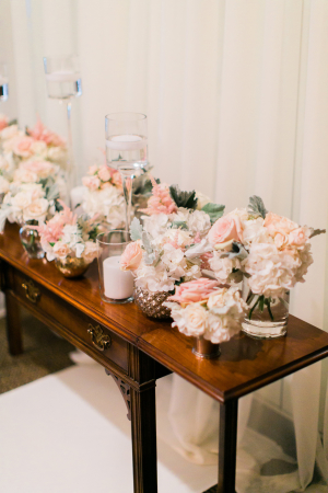 Elegant Cluster Wedding Ceremony Flowers