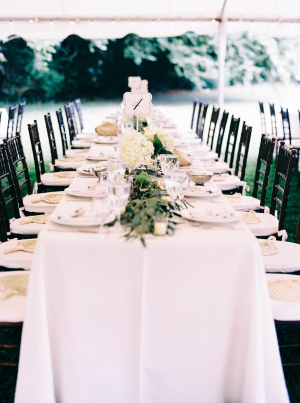 Green and White Outdoor Wedding