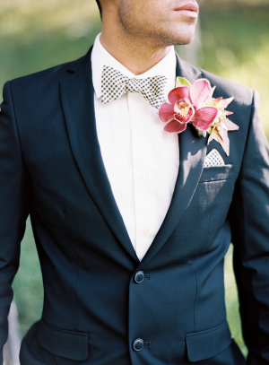Groom with Fall Boutonniere