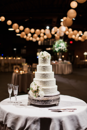 Wedding Cake on Silver Stand1