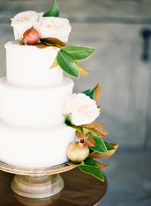 Wedding Cake with Foliage