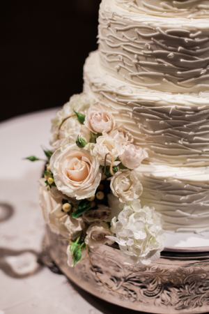 Wedding Cake with Ruffle Icing