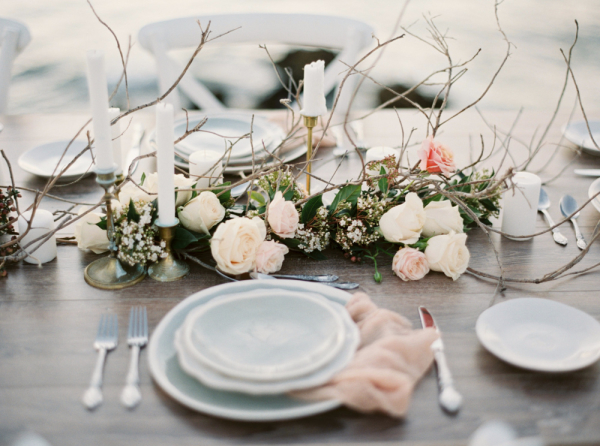 Wedding Table with Beach Elements