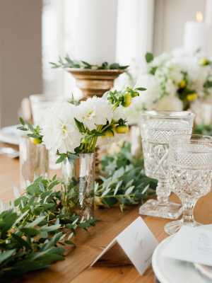 Wedding Table with Greenery