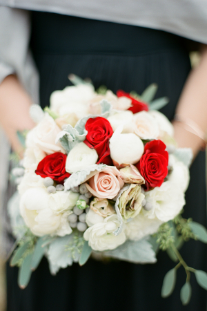 Winter Red and White Bouquet