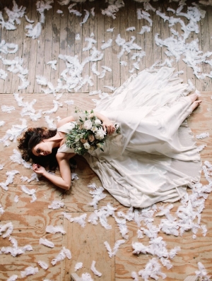 Bride in Sea of Feathers