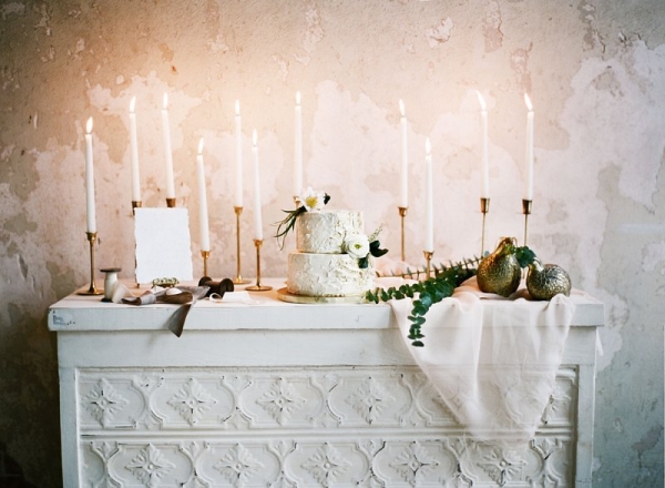Candles on Dessert Table