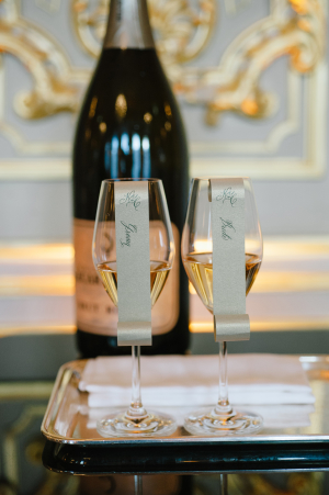 Champagne Glass Escort Cards