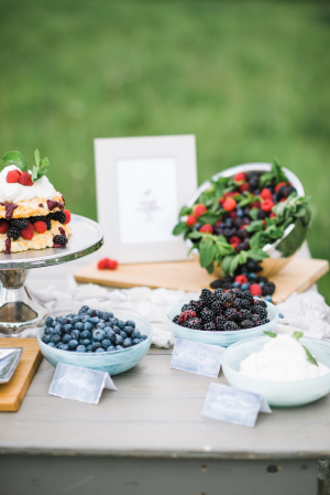 Dessert Table with Berries