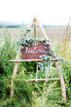 Fall Wedding Welcome Sign