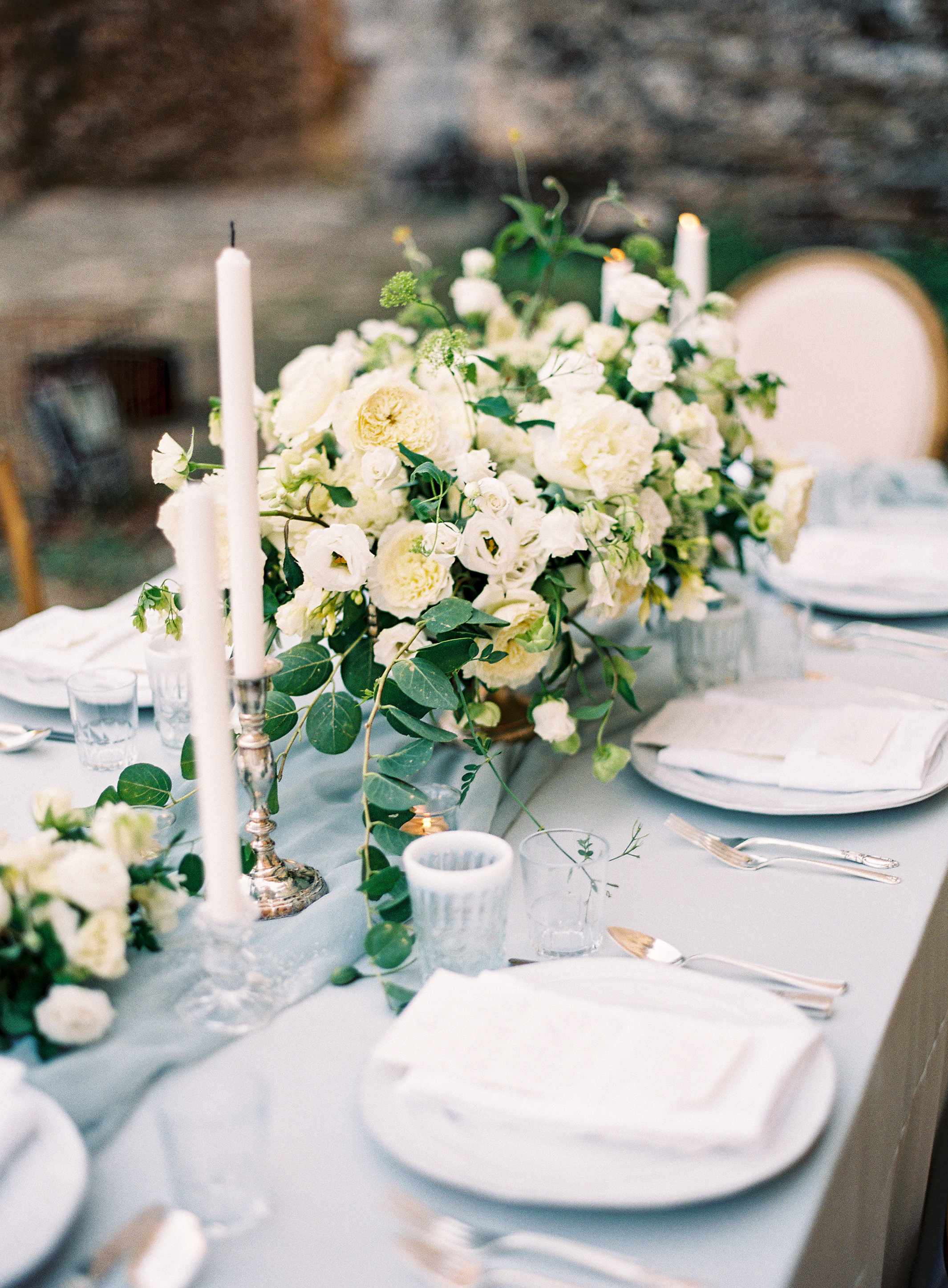 Green Blue and Ivory Wedding