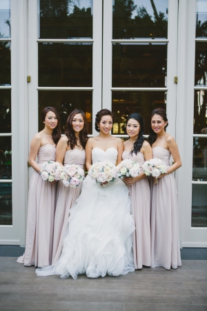 Long Pale Lavender Bridesmaids Dresses