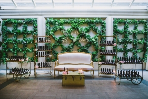 Lounge Area with Greenery Wall