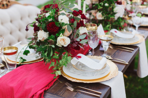Red and Gold Winter Wedding Ideas