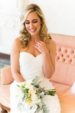 Bride in Alyssa Kristin Gown