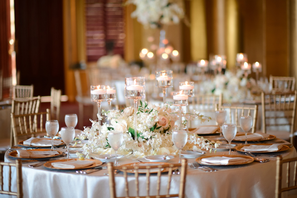 Gold and Blush Wedding Table