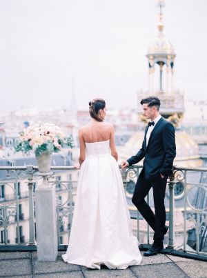 Paris Rooftop Wedding Ideas Le Secret dAudrey 5