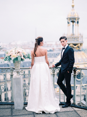 Paris Rooftop Wedding Ideas Le Secret dAudrey 6