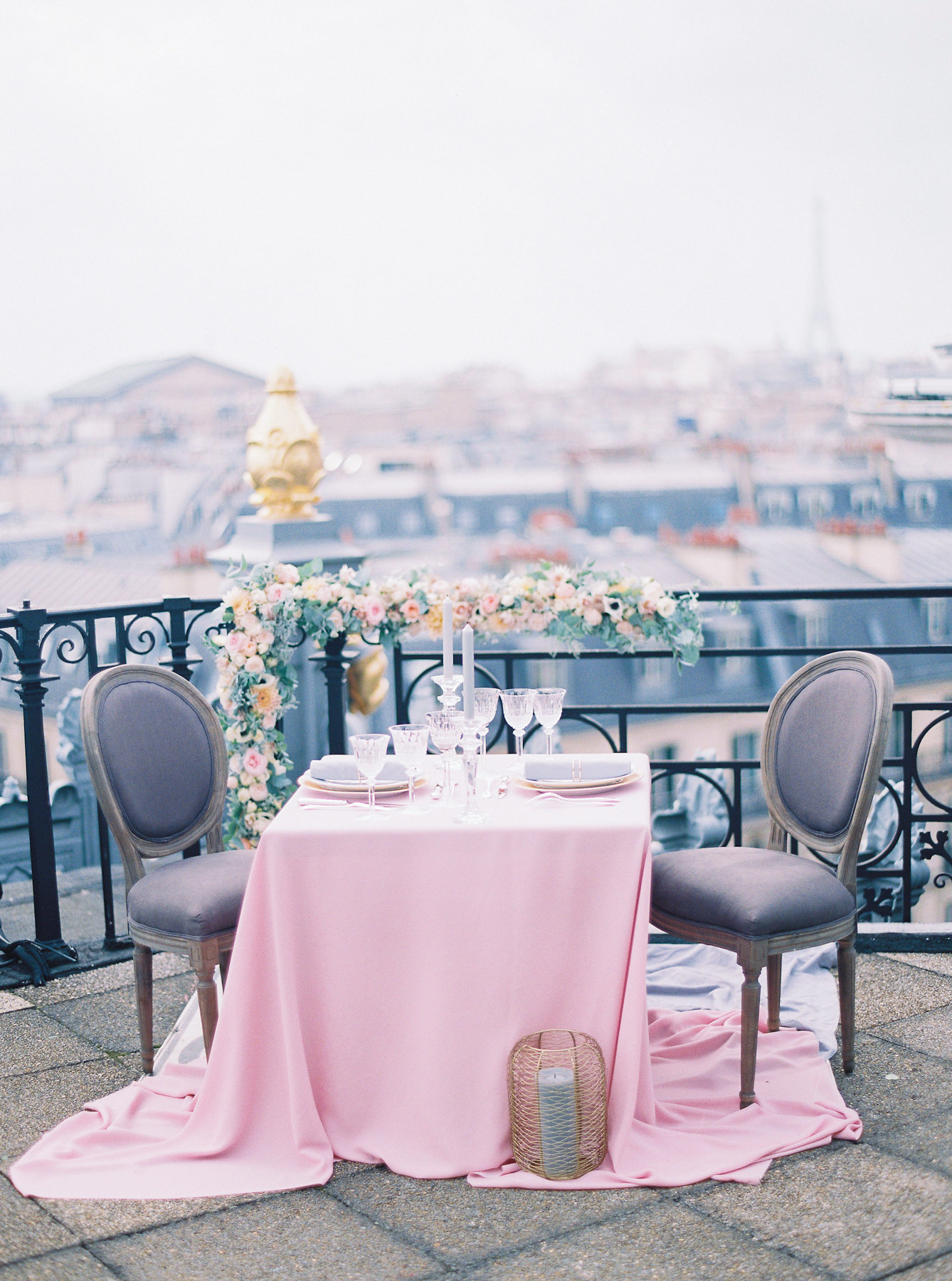 Paris Rooftop Wedding Inspiration