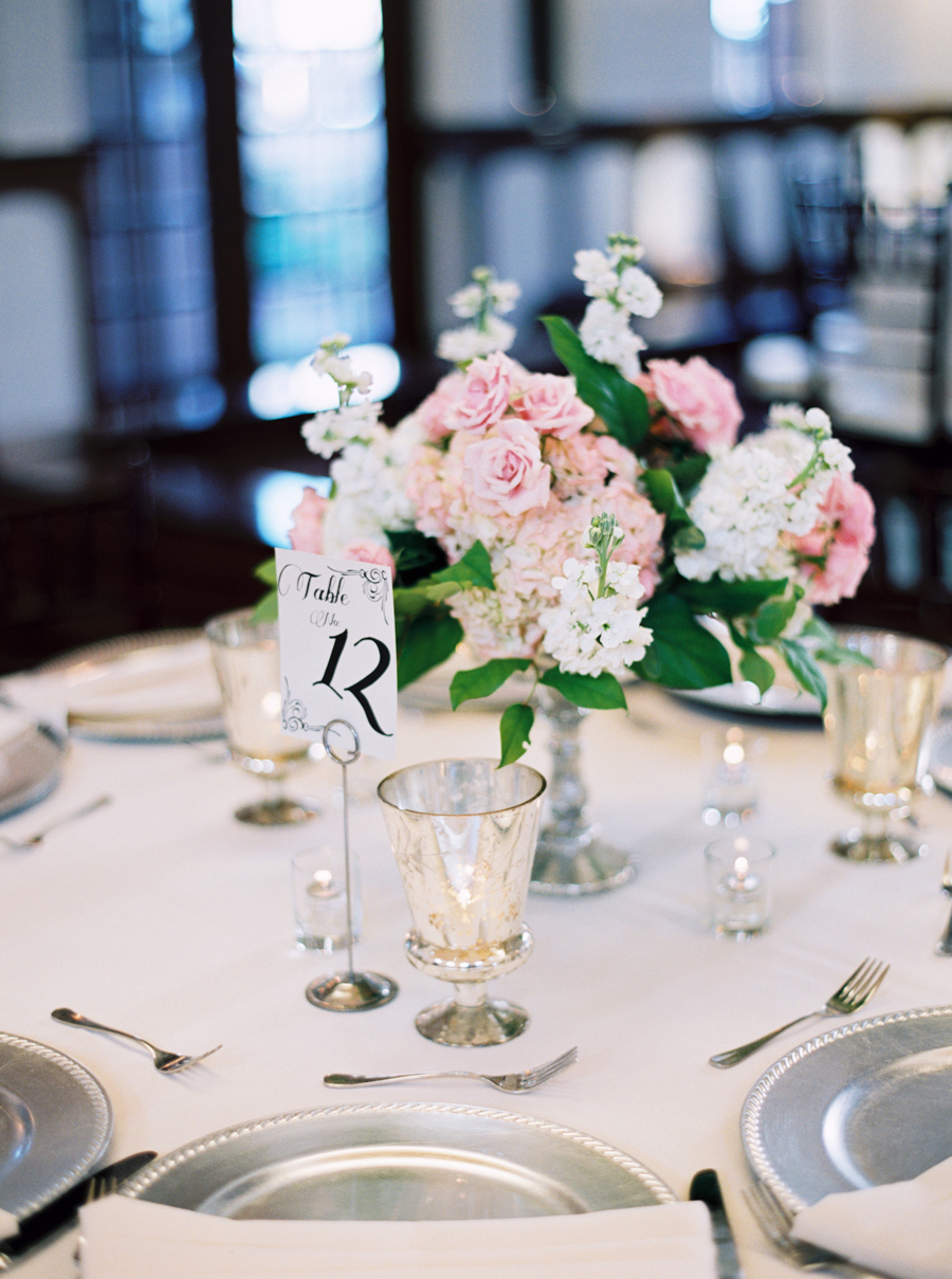 Pink and Green Centerpiece