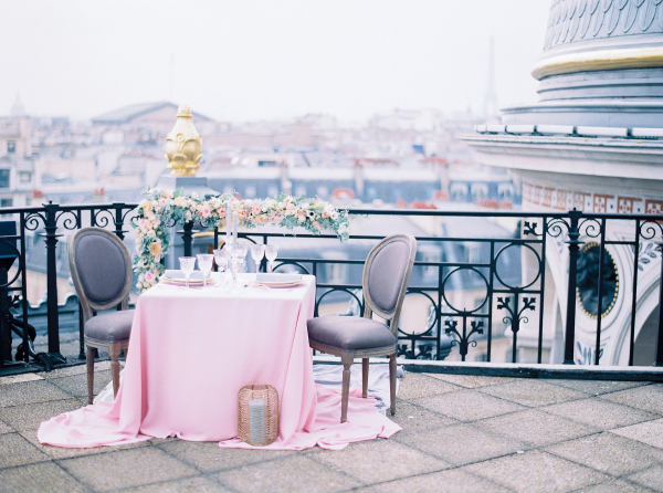 Wedding Table on Paris Rooftop