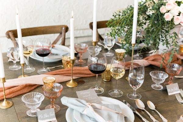 Wooden Farmhouse Wedding Table
