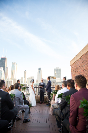 Chicago Rooftop Wedding Ceremony 2