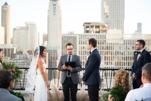 Chicago Rooftop Wedding Ceremony 3