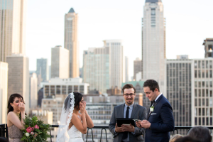 Chicago Rooftop Wedding Ceremony 5