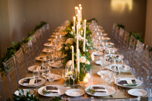 Dinner Party Style Wedding Reception