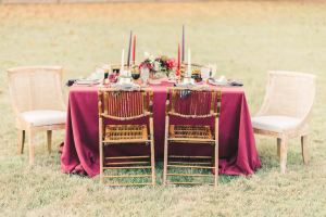 Wedding Table with Mismatched Chairs