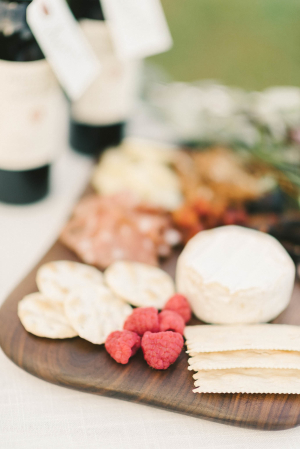 Wine and Cheese Platter at Wedding