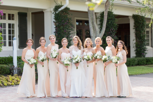 Bridesmaids in Ivory
