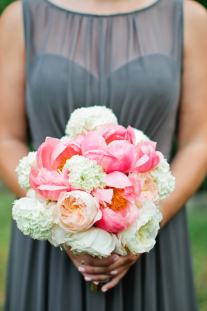 Pink Peony Bridesmaid Bouquet