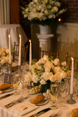Reception with Ivory Flowers