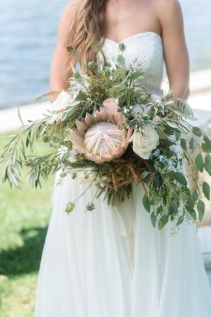 Greenery and Protea Bouquet