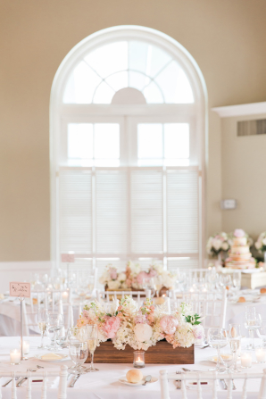 Mauve and Pink Centerpieces
