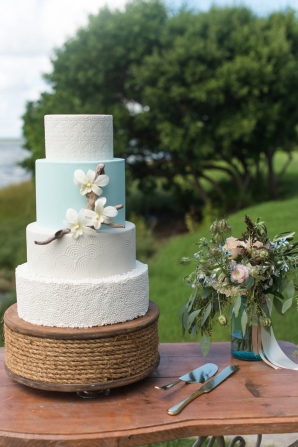 Nautical Inspired Wedding Cake
