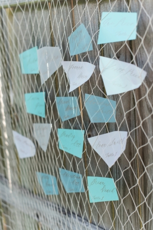 Seaglass Inspired Escort Cards