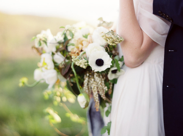 Bridal Bouquet with Anemones