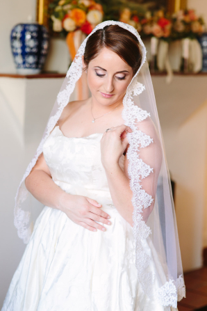 Bride in Handmade Veil
