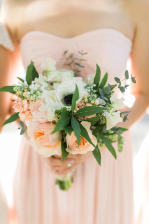 Bridesmaids Bouquet with Roses and Anemones