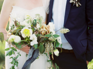 Butter Yellow and Slate Bouquet